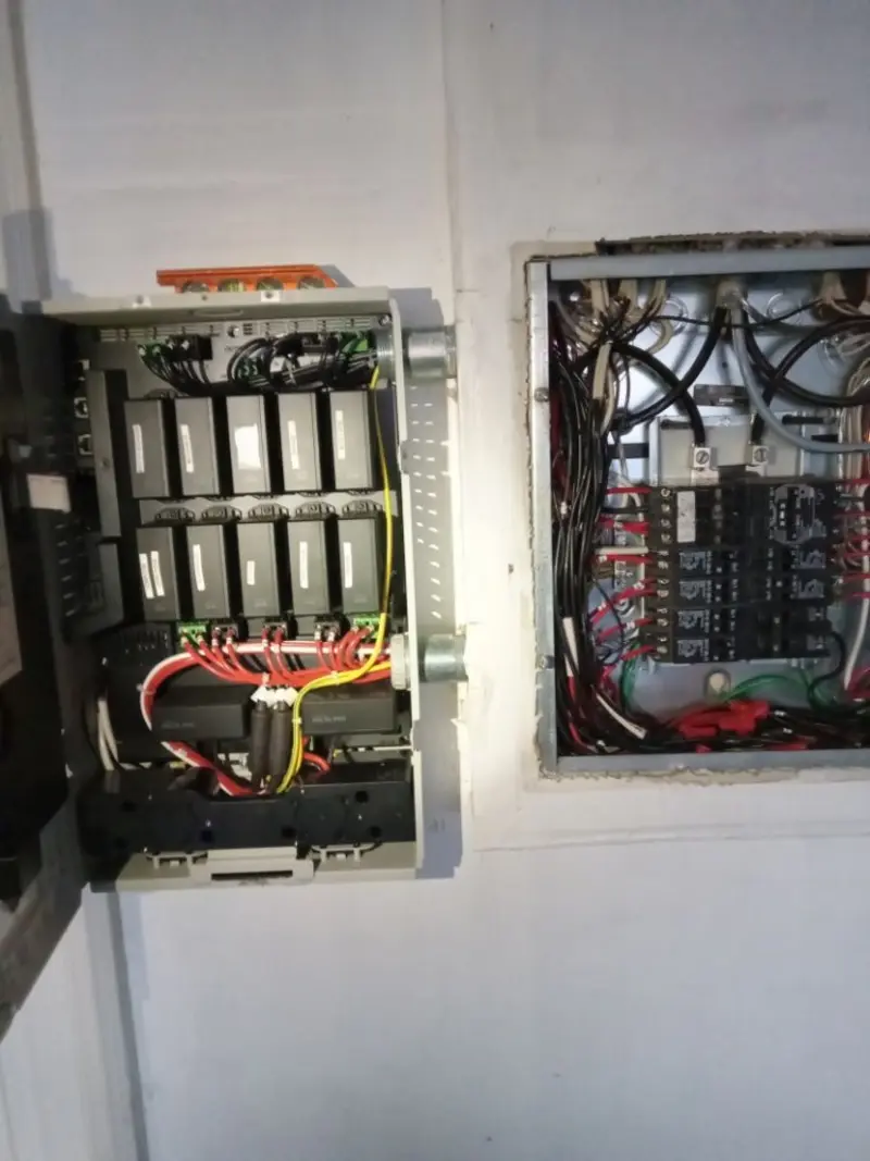 Electrical panel upgrade completed for Security Camera Wiring in Colonial Beach